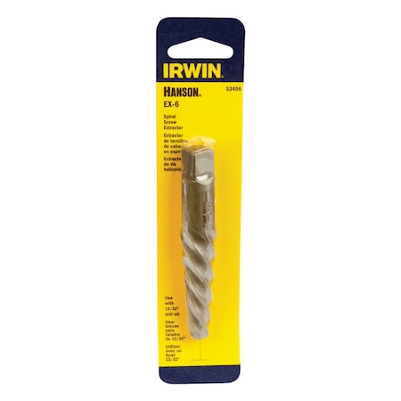 Irwin Irwin Hanson 13/32 in. X 13/32 in. D Carbon Steel Spiral Screw Extractor 6 in. 1 pc 53406